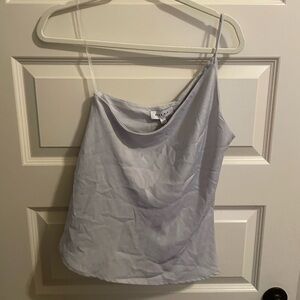 Gilli Blue Asymmetrical Sleeveless Camisole